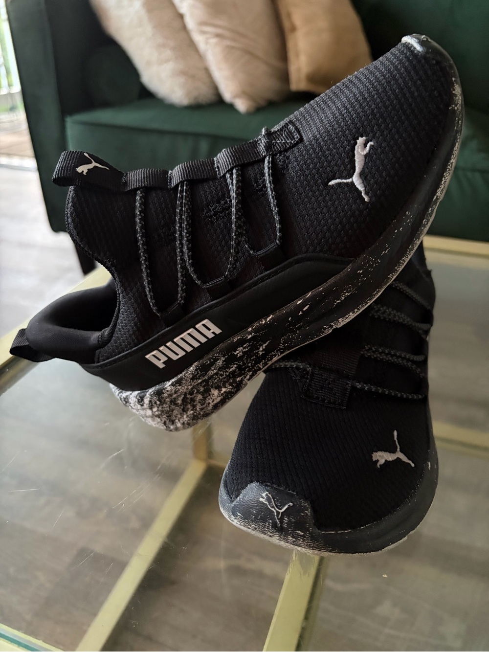 PUMA Kids Black Athletic Sneakers